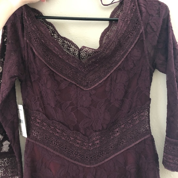 Free People Purple Lace Dress - Picture 2 of 6